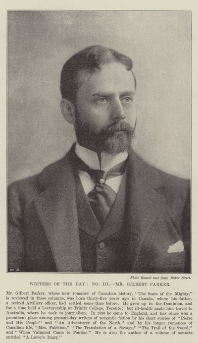 Writers of the Day, Mr Gilbert Parker by Walter Crane